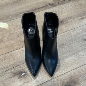 Marc Fisher Sleek Black Ankle Booties